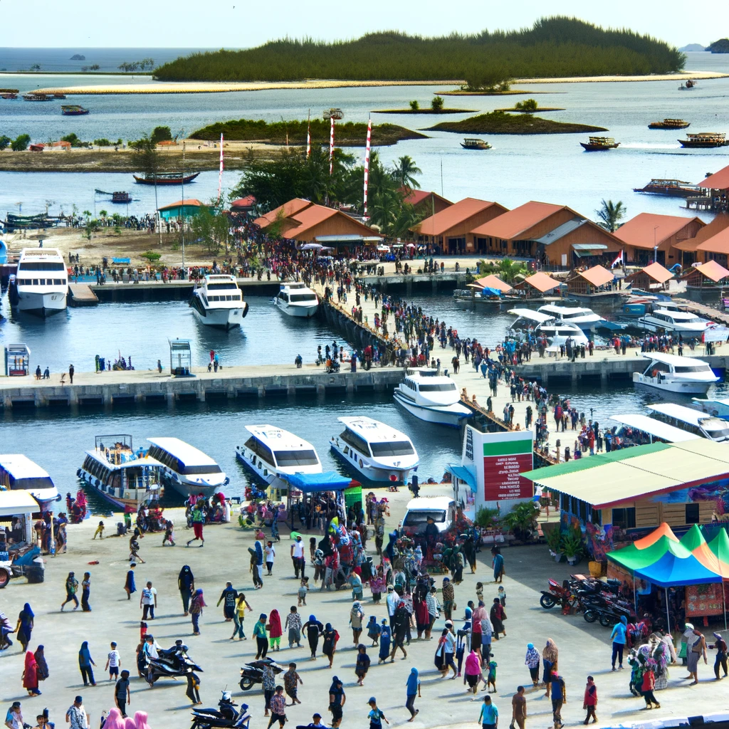 Ribuan Orang Liburan Di Kepulauan Seribu saat Libur Hari Raya Nyepi 2024